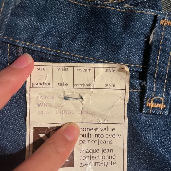 Vintage 70s howick denim wide leg jeans - Picture 4 of 9